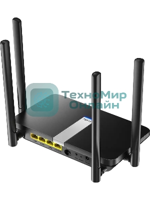 Роутер беспроводной Cudy LT500 AC1200 10/100BASE-TX/4G cat.4 черный