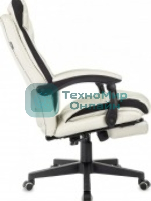 Кресло Бюрократ CH-824MSG-BF слоновая кость, экокожа