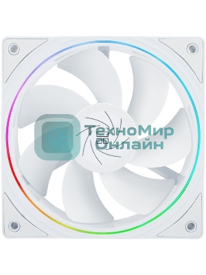 Кулер для корпуса Thermalright TL-S12RW Reverse (120x120x25mm, 4-pin PWM, ARGB, 47.6CFM, 23.2dBA, 1500RPM, White)