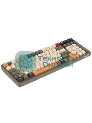 Клавиатура A4Tech Bloody S98 проводная, USB Type-A, белый/зеленый