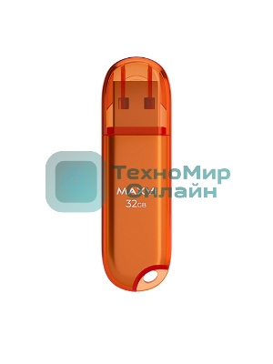 Флешка USB Maxvi P1 orange (FD32GBUSB20C10P1), 32Gb, USB 2.0, R/W 15/5, оранжевый