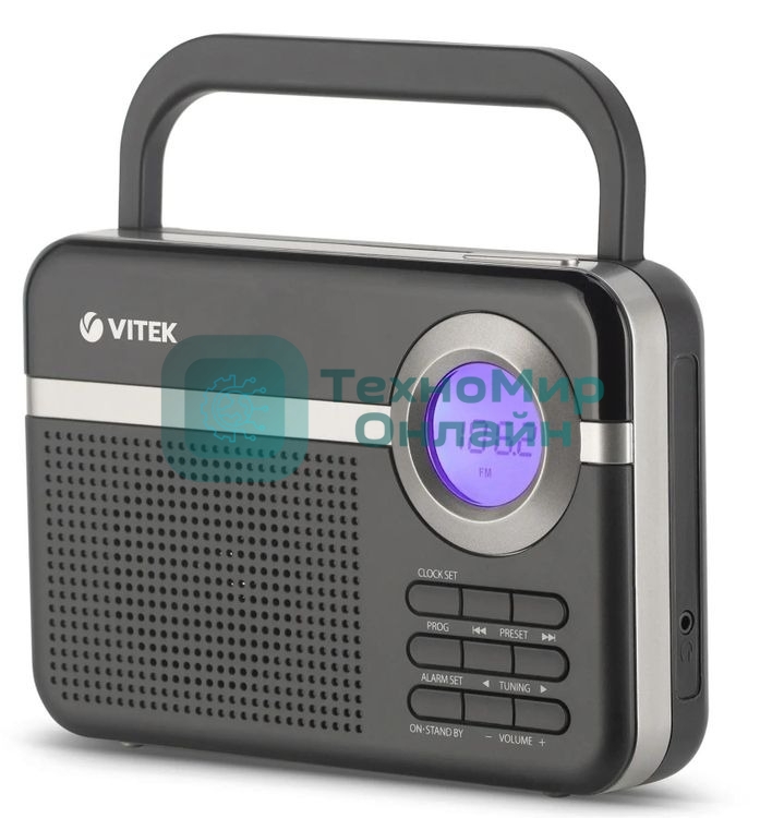 Радиоприемник Vitek VT-3592 (BK) Тип батареек UM-2/С. Выходная мощность 1 вт.