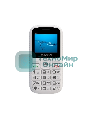 Мобильный телефон Maxvi B201 белый