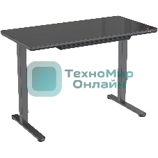 Стол игровой Cactus CS-EGD-BBK столешница стекло черный, каркас черный