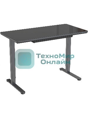 Стол игровой Cactus CS-EGD-BBK столешница стекло черный, каркас черный