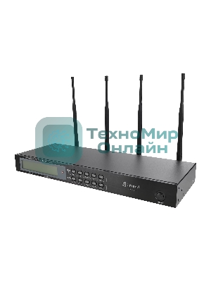 Микрофонная система Intrend ITWMIC-JS-LH цифровая, беспроводная, двухканальная. 2 поясных передатчика, 2 головных микрофона, 2 петличных микрофона, диапазон UHF, LCD дисплей