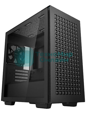 Компьютерный корпус Deepcool CH370 черный без БП mATX 1x120мм 1xUSB 2.0 1xUSB 3.0 audio bott PSU