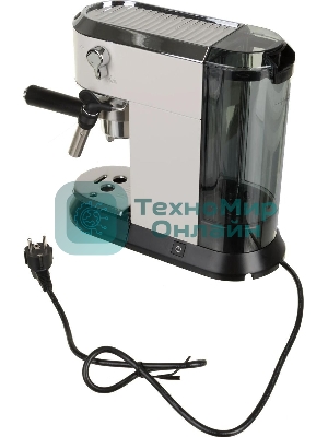 Кофеварка эспрессо DeLonghi EC685.W белый, исп. кофе - молотый/чалды, 1.1 л, 1350 Вт, 15 бар