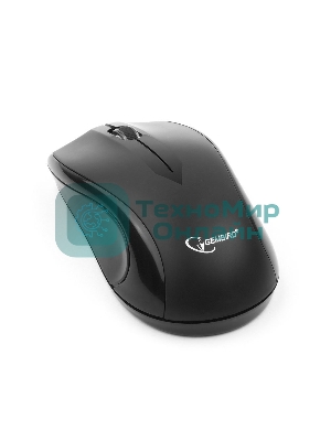 Мышь беспроводная Gembird MUSW-320 черный, 1000 dpi, радиоканал, USB, кнопки - 3