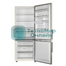 Холодильник Maunfeld MFF1857NFBG бежевый инвертер двухкамерный 336/117л морозилка снизу