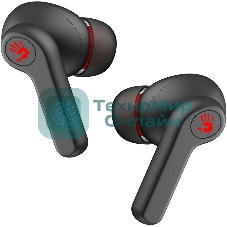 Наушники TWS A4Tech Bloody M30 черный/красный, внутриканальные, Bluetooth, до 22 ч