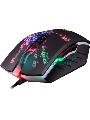 Мышь проводная A4Tech Bloody A60A черный, 6200 dpi, USB Type-A, кнопки - 8
