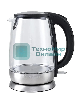 Чайник электрический Kitfort КТ-619, стекло, 1850 - 2200 Вт, 1.7 л