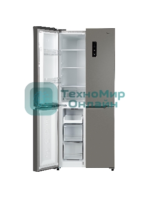 Холодильник Бирюса CD 405 I нержавеющая сталь двухкамерный 289/130л морозилка снизу Side by Side