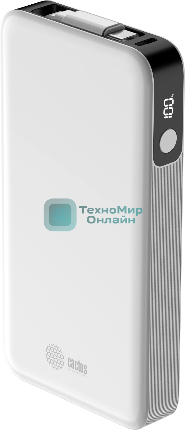 Портативный аккумулятор Cactus CS-PBFSPA-10000 10000mAh 22.5W 4.5A 2xUSB-C белый
