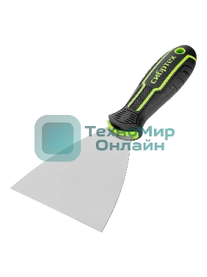 Шпательная лопатка из нержавеющей стали Сибртех 100 мм, двухкомпонентная рукоятка