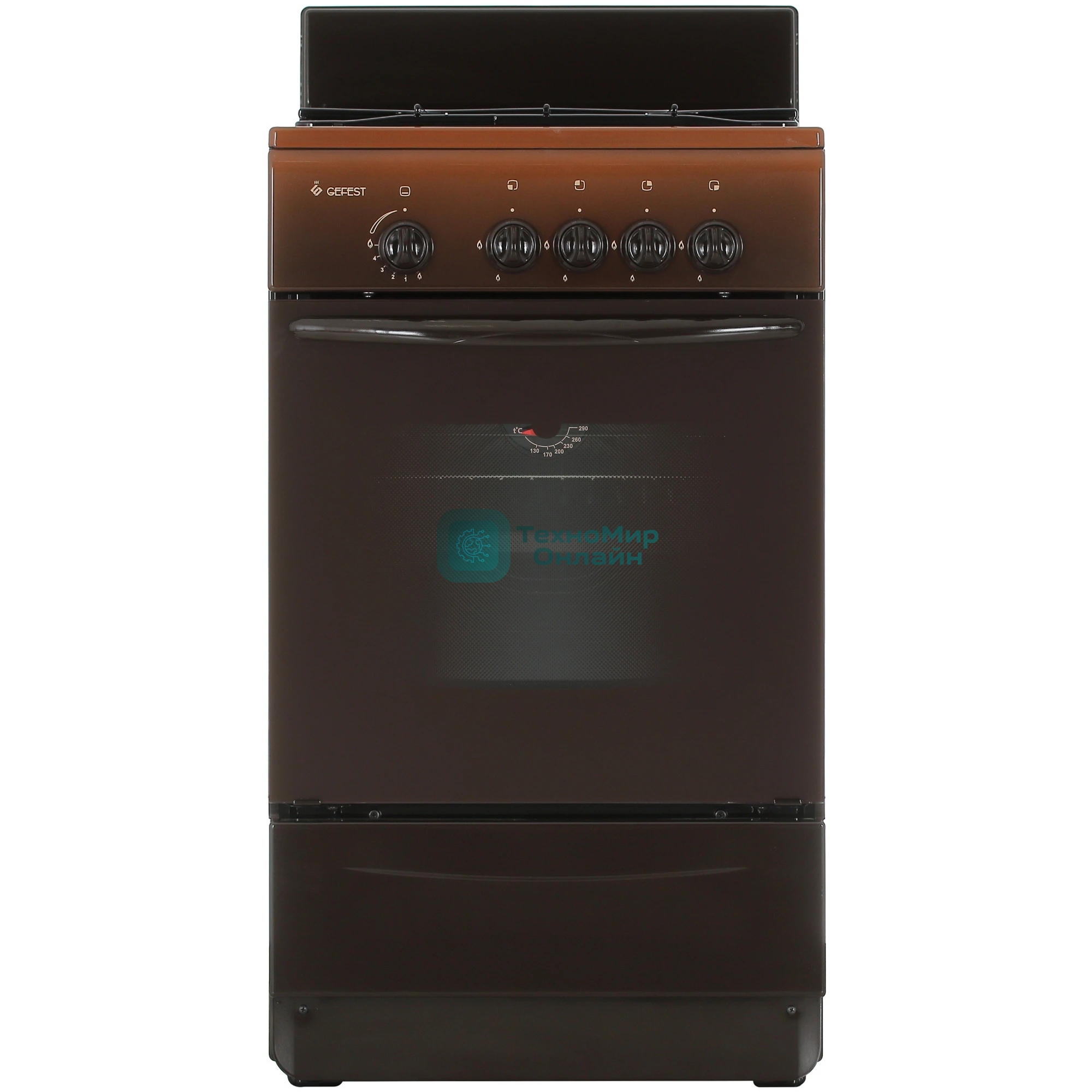 Плита газовая Gefest ПГ 3200-08 К36 коричневый, конфорок 4 шт, духовка 42 л, 50 см x 85 см x 53 см