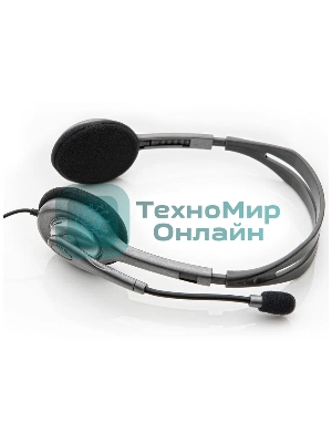 Гарнитура Logitech H110 серебристый, проводная, 3.5 мм