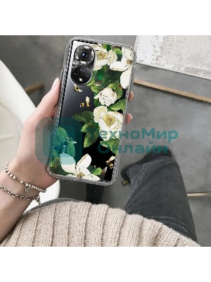 Чехол (клип-кейс) Gresso Air, для Honor 50, прозрачный/рисунок gr17aaae9319