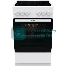 Плита электрическая Gorenje GEC5A41WG белый, конфорок 4 электрических, духовка 62 л, 50 см x 85 см x 59.4 см