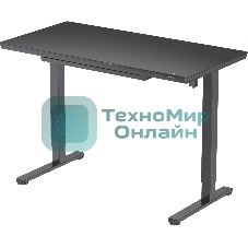 Стол игровой Cactus CS-EGD-BBK столешница стекло черный, каркас черный