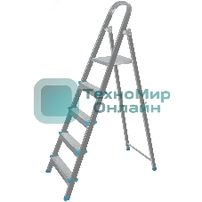 Лестница-стремянка стальная КУРС 5 ступеней, вес 5.5 кг
