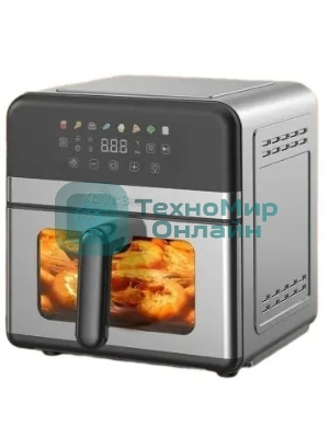 Аэрогриль KaringBee SZ-A807 серебристый, 2000 Вт, 7 л, сенсор, 8 программ