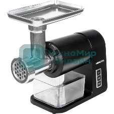 Мясорубка электрическая Hiberg MG 990 B черный, 2000 Вт, 2.0 кг/мин, реверс, защита от перегрузки, насадки - 6