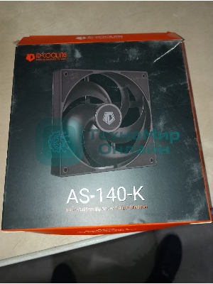 (Поврежденная упаковка) Вентилятор для корпуса ID-COOLING AS-140-K (140mm, 1800rpm, 72.2 CFM, 24.9 дБ, PWM 4-pin, черный) (AS-140-K)