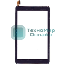 Сенсорное стекло (тачскрин) для Irbis TZ885, черное c рамкой