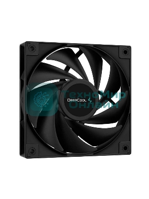 Кулер для процессора DEEPCOOL AG400 черный, 120 мм, алюминий/медь, 2000 об/мин, 31.6 дБ, 4 pin, 220 Вт, 150 мм