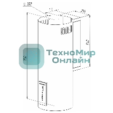 Вытяжка каминная Zigmund & Shtain K 146.4 W белый, 35 см, 1100 куб. м/ч, 60 дБ