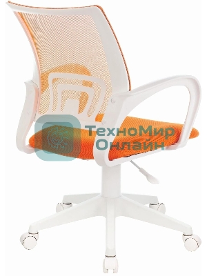 Кресло Бюрократ CH-W695NLT TW-38-3 TW-96-1 оранжевый, сетка/ткань, 120 кг, механизм качания