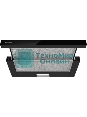 Вытяжка каминная Weissgauff TEL 600 Black Glass черный, 60 см, 600 куб. м/ч, 46 дБ