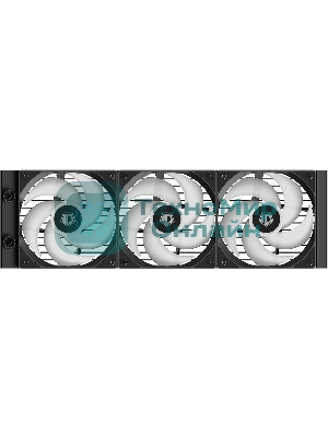 Система жидкостного охлаждения ID-Cooling FX360 LCD ARGb Soc-AM5/AM4/1200/1700/1851 черный 4-pin 27.2dB Al+Cu LCD 350W Ret