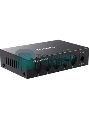 Коммутатор облачный управляемый Tenda TEG2205D 5x1 Гбит/с, настольный, металлический корпус