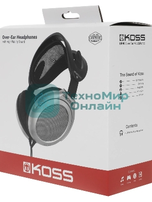 Проводные наушники Koss UR40 черный, полноразмерные, jack 3.5 мм, складная конструкция