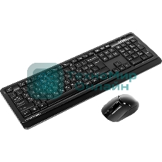 Комплект клавиатура+мышь A4Tech FStyler FG1012 беспроводной, USB, 1200 DPI, черный