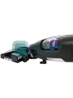 Пылесос вертикальный паровой Kitfort KT-575-1 черный, питание питание от сети, 1600 Вт, уборка влажная/паром/сухая, пылесборник 1.1 л