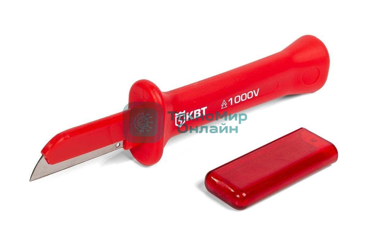 Нож монтерский диэлектрический НМИ-15 с частично изолированным прямым лезвием