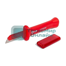 Нож монтерский диэлектрический НМИ-15 с частично изолированным прямым лезвием