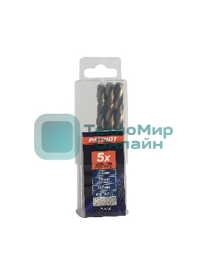 Сверло по металлу (5 шт; 8х75х117 мм) EDGE by PATRIOT 815010038