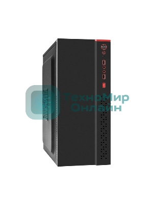 Компьютерный корпус Miditower ExeGate AA-443-UNS450 (ATX, БП UNS450 с вент. 12см, 2хUSB+HD Audio, черный)