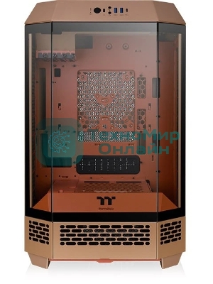 Компьютерный корпус Thermaltake The Tower 300 Gravel Send коричневый без БП mATX 8x120мм 6x140мм 2xUSB 3.0 audio bott PSU