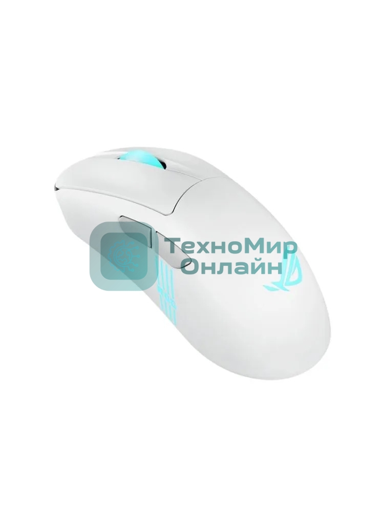 Мышь беспроводная ASUS ROG KERIS II ORIGIN, 54g, Wired, 2.4GHz RF, Bluetooth 5.1, 42K DPI sensor, 5 Prograммable Buttons, White