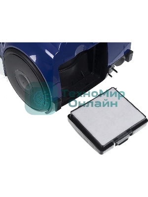 Пылесос Samsung VCC4520S36 синий/черный, 350/1600 Вт, уборка сухая, пылесборник контейнер 1.3 л