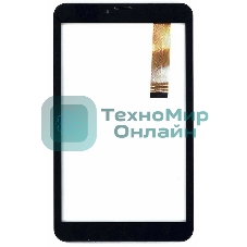 Сенсорное стекло (тачскрин) для Irbis TZ90, черное с рамкой