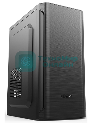 Компьютерный корпус CBR mATX Minitower MX10, c БП PSU-ATX400-08EC (400W/80мм), 2*USB 2.0, HD Audio+Mic, черный