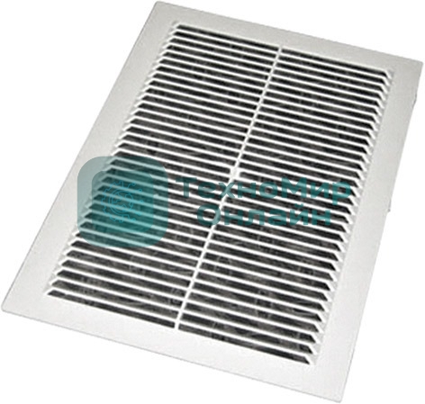 Вентиляционная решетка, пластиковая, 185 х 255 мм, съемная с сеткой