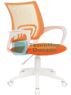 Кресло Бюрократ CH-W695NLT TW-38-3 TW-96-1 оранжевый, сетка/ткань, 120 кг, механизм качания